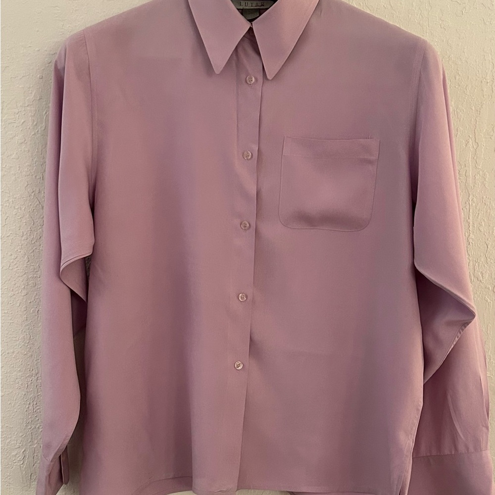Lavender Button-Up Shirt